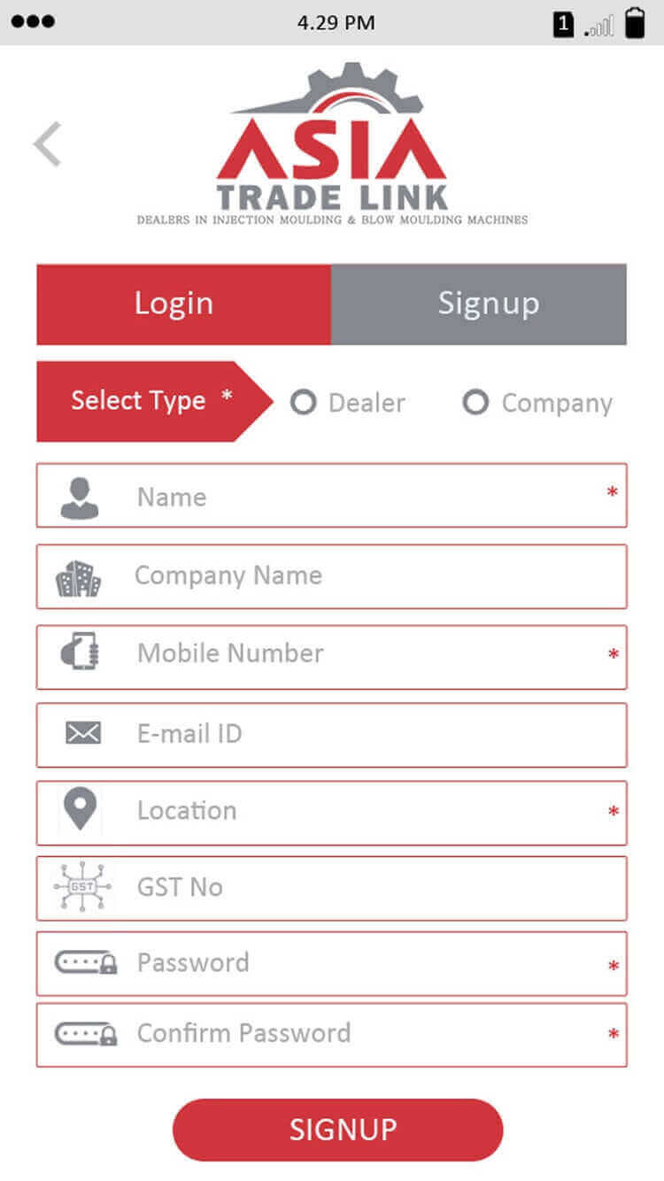 Register Screen