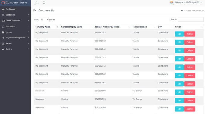 Invoice Management